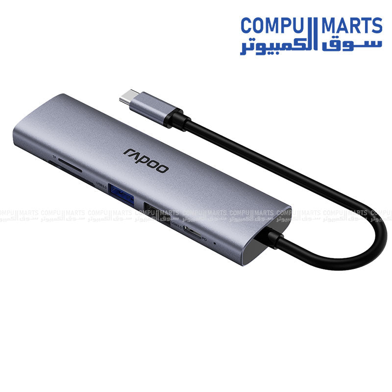 Rapoo XD61 docking station with 5Gbps data transfer and dual USB 3.0 ports