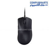 Wired Razer DeathAdder V3 gaming mouse with Focus Pro 30K optical sensor, 750 IPS speed, and 70 G acceleration