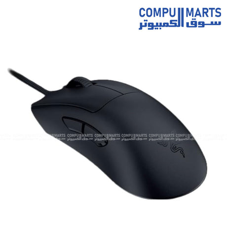 Wired Razer DeathAdder V3 gaming mouse with Focus Pro 30K optical sensor, 750 IPS speed, and 70 G acceleration
