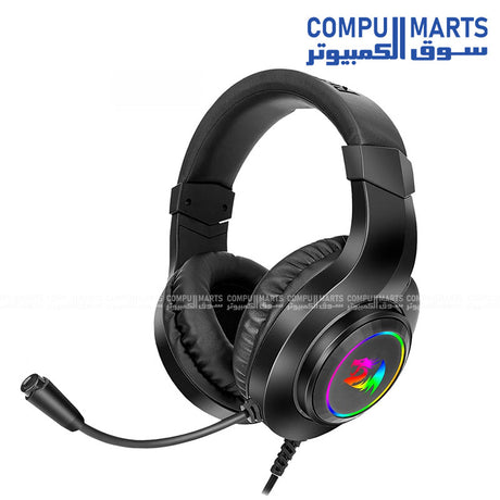 Redragon H260 Hylas RGB wired gaming headset with noise cancelling mic