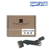 SATA Powered 5V 3-Pin ARGB LED Fan Controller Hub for PC Lighting