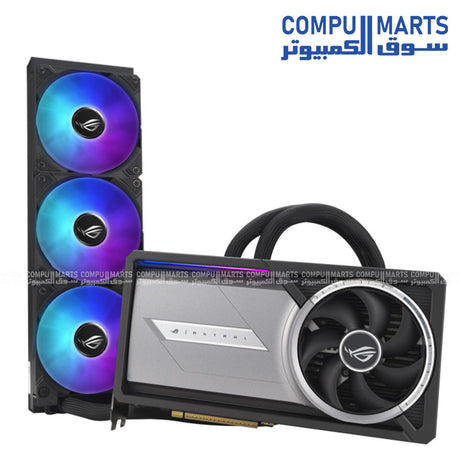 ROG Astral LC GeForce RTX 5090 32GB GDDR7 OC Edition graphics card – liquid cooling with radiator – ARGB AURA Sync – HDMI 2.1b & DisplayPort 2.1b – high-performance gaming GPU in Egypt
