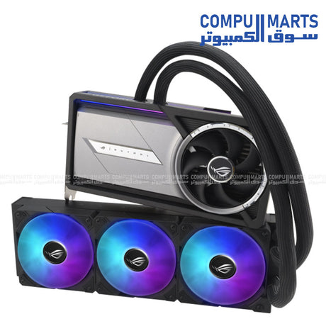 ROG Astral LC GeForce RTX 5090 32GB GDDR7 OC Edition graphics card – liquid cooling with radiator – ARGB AURA Sync – HDMI 2.1b & DisplayPort 2.1b – high-performance gaming GPU in Egypt