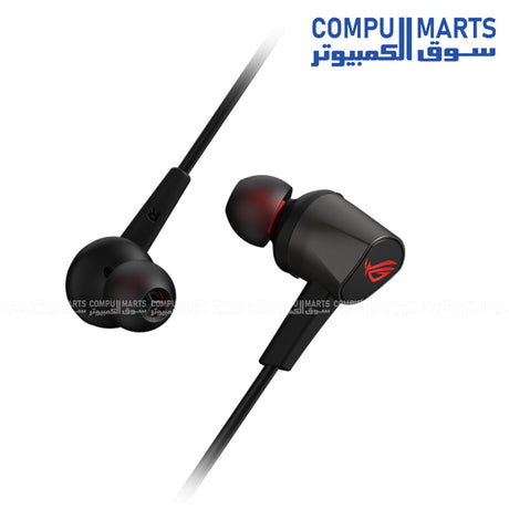 Cetra II Core – Gaming Earphones – ASUS – ROG 3.5mm wired in-ear headset with hi-res audio and virtual 7.1