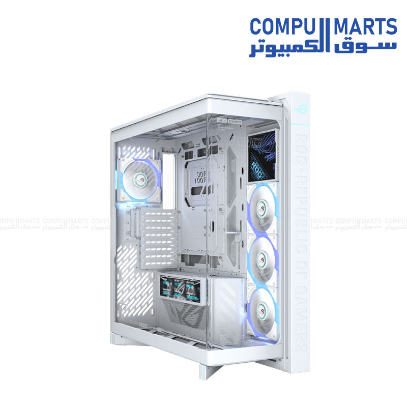 ASUS ROG Cronox ARGB White Edition with Four 120mm ARGB Fans