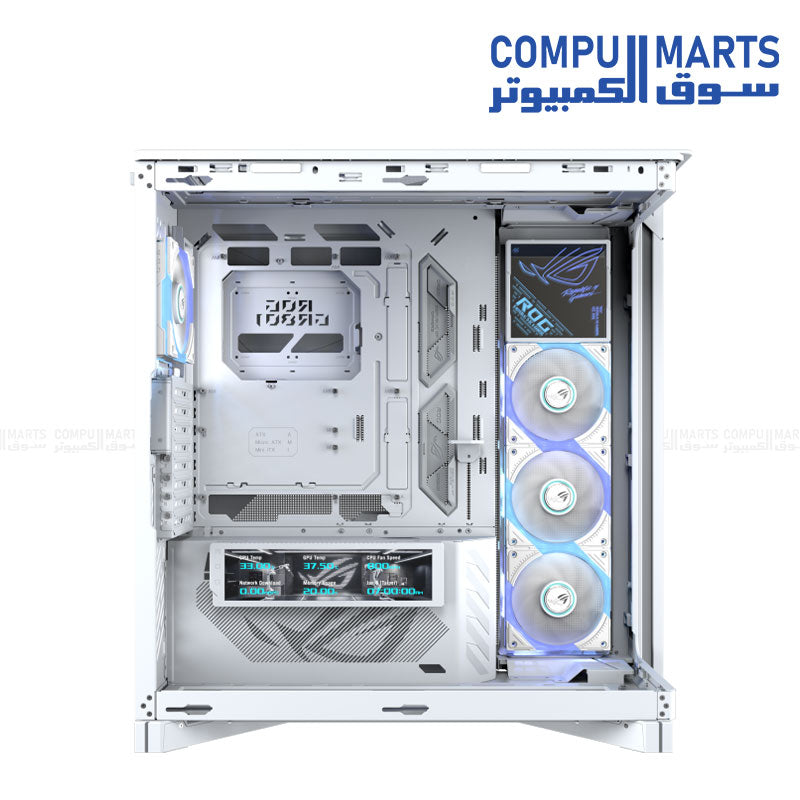 ASUS ROG Cronox ARGB White Edition Curved Tempered Glass PC Case
