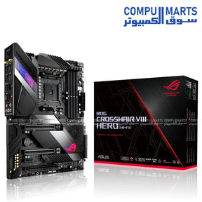 ASUS ROG Crosshair VIII Hero Wi-Fi X570 AM4 ATX Gaming Motherboard with PCIe 4.0 and Aura Sync RGB – Egypt