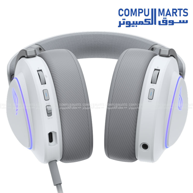 Delta II – Wireless Headset – ASUS – ROG 2.4GHz Bluetooth 3.5mm gaming headset with 50mm drivers