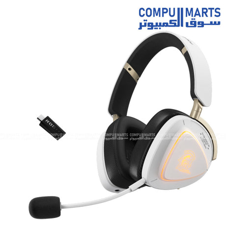 Delta II-KJP – Wireless Headset – ASUS – ROG 2.4GHz Bluetooth 3.5mm headset with 50mm titanium drivers
