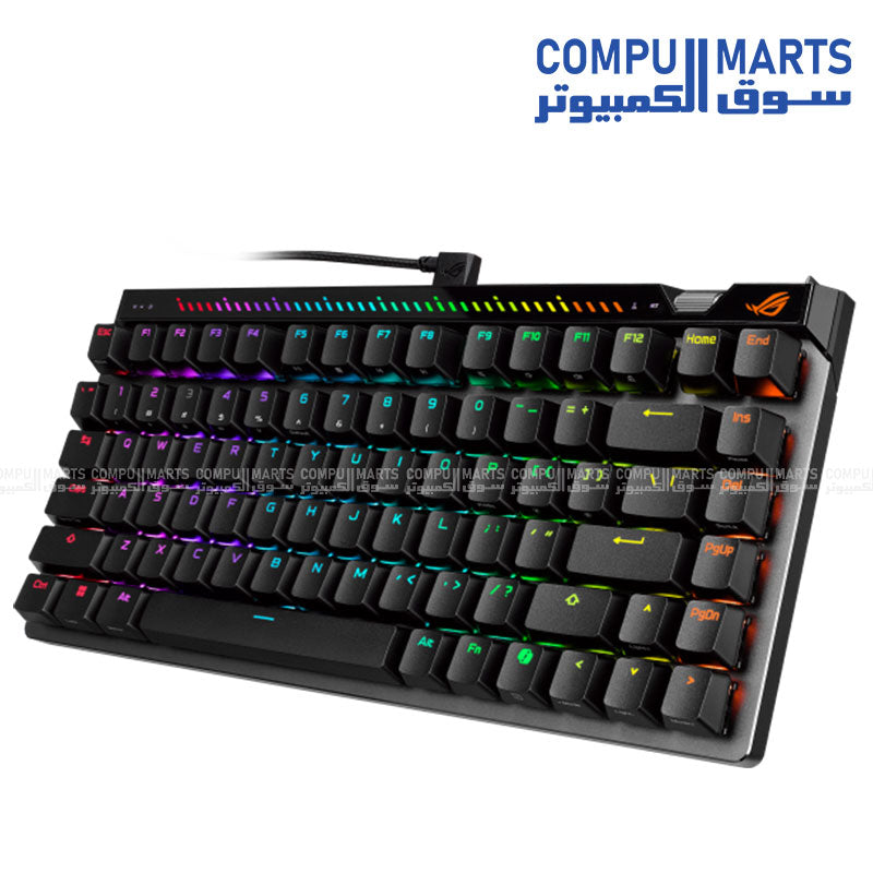 ASUS ROG Falchion ACE 75 HE compact gaming keyboard with magnetic switches