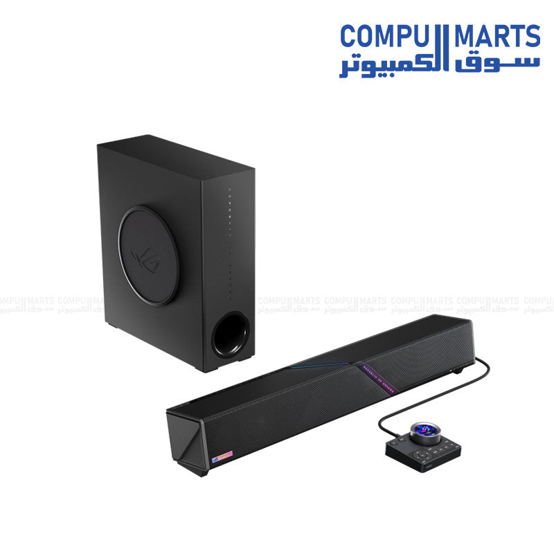 ASUS ROG Gjallar Gaming Soundbar with LCD Control Hub