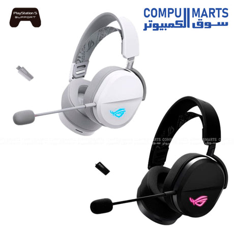 Pelta – Wireless Headset – ASUS – ROG 2.4GHz Bluetooth USB-C gaming headset with 50mm drivers
