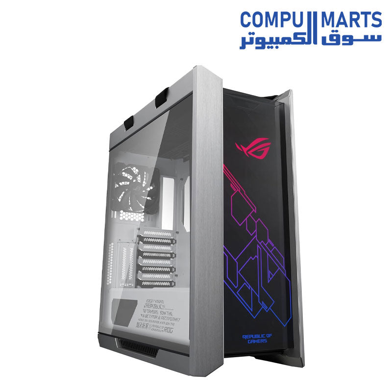 Asus Rog Strix GX601 Helios Edition Rgb Atx/Eatx Mid-Tower Gaming Case With Handle, Tempered Glass - White