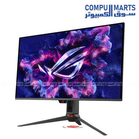 ASUS ROG Swift PG27UCDM 4K 240Hz QD-OLED monitor with DisplayPort 2.1a and HDMI 2.1 for gaming setups in Egypt