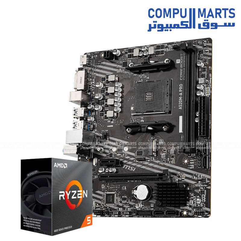 RYZEN 5 5500 MPK + MB MSI A520M-A PRO – Compumarts Egypt