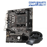 RYZEN 5 PRO 5650G MPK + MOTHERBOARD MSI B550M-A PRO