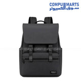 Rahala RAL 822 laptop backpack for 15.6" laptops in black polyester