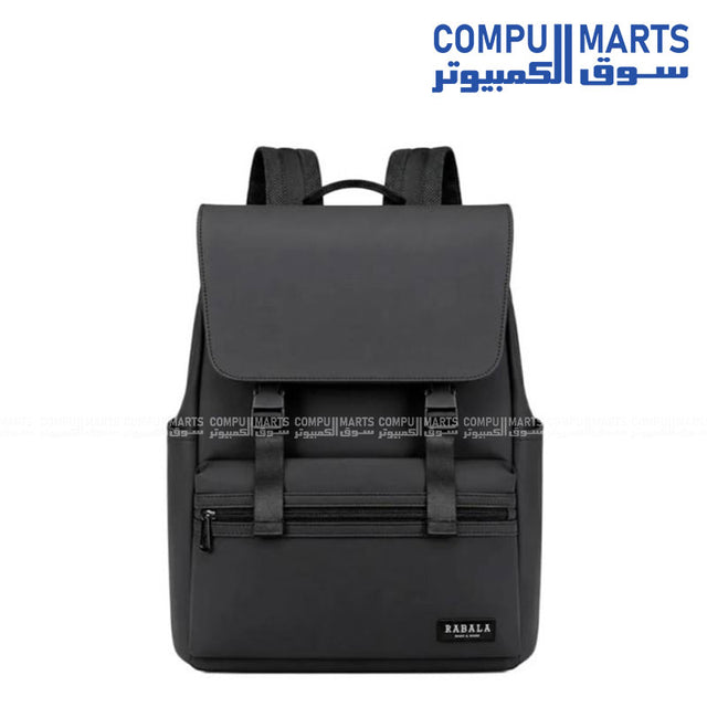 Rahala RAL 822 laptop backpack for 15.6" laptops in black polyester