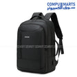 Rahala RAL808 15.6 inch laptop backpack in black showing front multi-pockets and water-resistant material