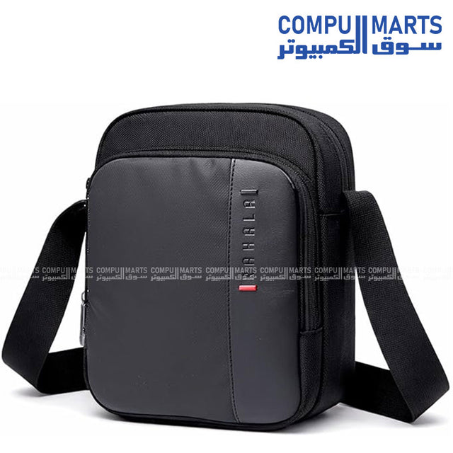 Rahala XB00070 Black messenger silhouette crossbody sling bag