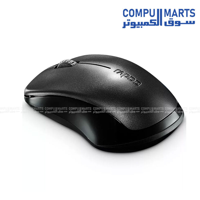 RAPOO 1620 black wireless mouse for personal computer