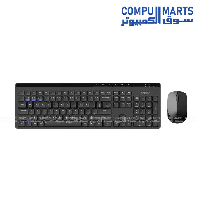 Rapoo 8100GT 105-key full-size wireless keyboard with multimedia hotkeys