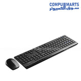 Rapoo 8100GT ergonomic optical wireless mouse with adjustable 800-2400 DPI