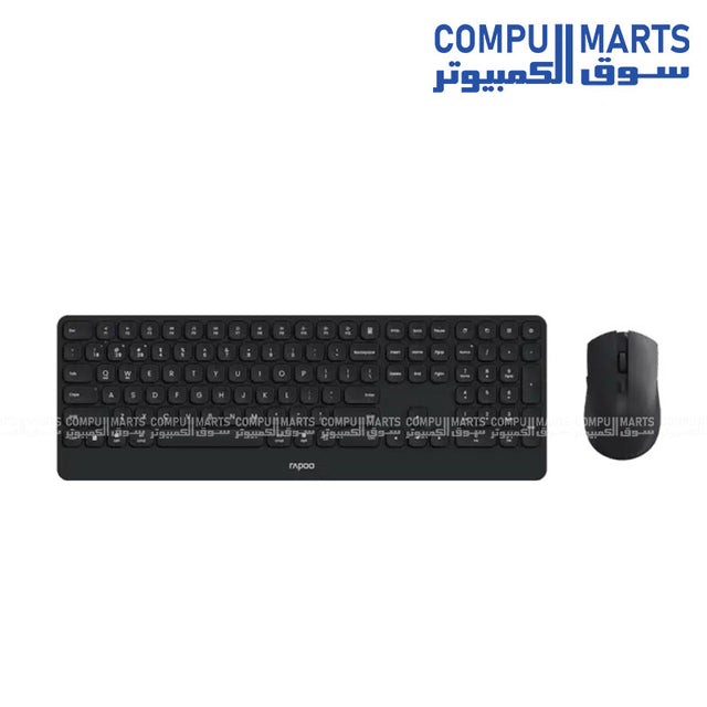 Rapoo 9510M full-size 105-key wireless keyboard with multimedia hotkeys