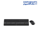 Rapoo 9510M ergonomic optical mouse with adjustable 800-2400 DPI