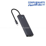 Rapoo UCM-2002 USB-C Adapter with Gigabit Ethernet