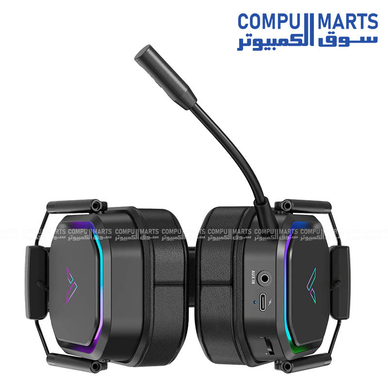 Rapoo VH850 headset with adjustable metal headband and cushioned ear cups