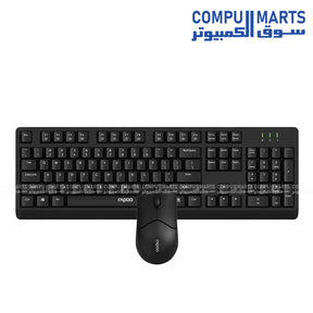 Rapoo X1500 keyboard and optical mouse with 1200 DPI