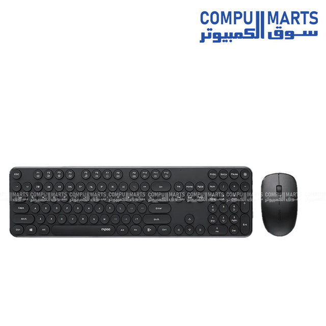  X260S-Rapoo-wireless-keyboard-mouse-combo-2.4GHz-1300-DPI
