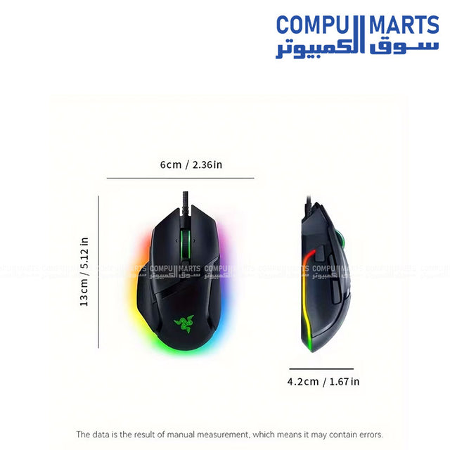 Razer Basilisk V3 Pro wireless gaming mouse with 30K optical sensor.