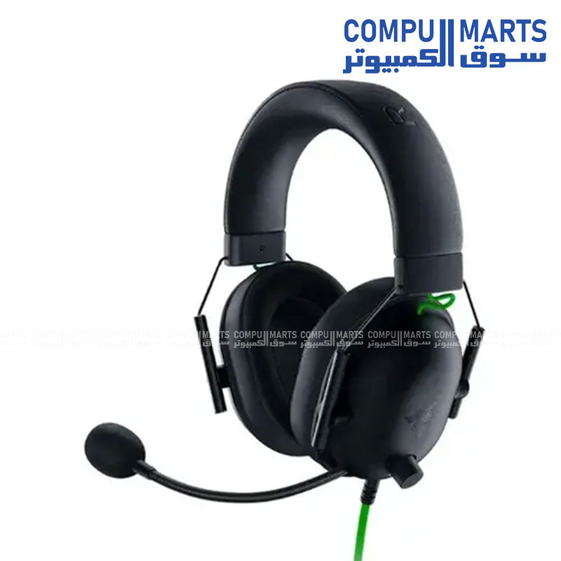 Razer BlackShark V2 X wired gaming headset with 50mm TriForce drivers and HyperClear cardioid microphone