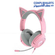 Razer Kraken Kitty V3 X White over-ear gaming headset featuring signature kitty ears and lightweight design