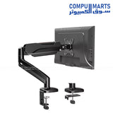 Redragon GMK914 single monitor mount stand adjustable gas spring arm 17-32 inch VESA desk mount