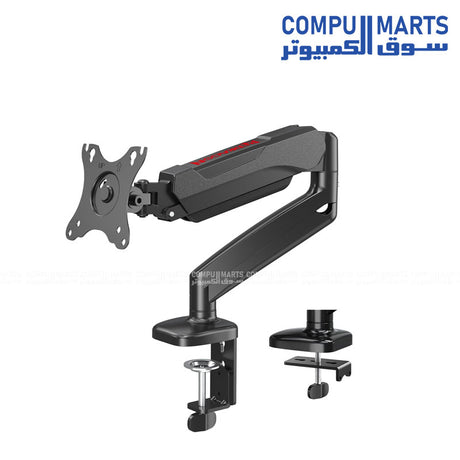 Redragon GMK914 single monitor mount stand adjustable gas spring arm 17-32 inch VESA desk mount