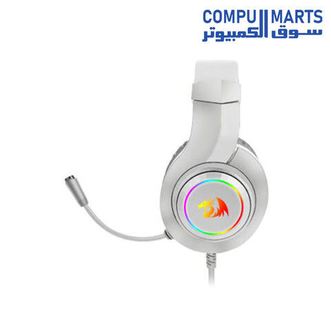 H260-HYLAS-Headphones-Redragon-RGB-Gaming-White