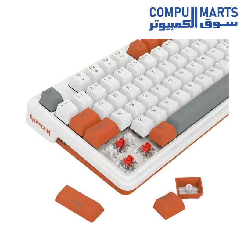 Redragon K664 GLORIA RGB Mechanical Gaming Keyboard, Red Redragon K664 GLORIA RGB Mechanical Gaming Keyboard, Red
