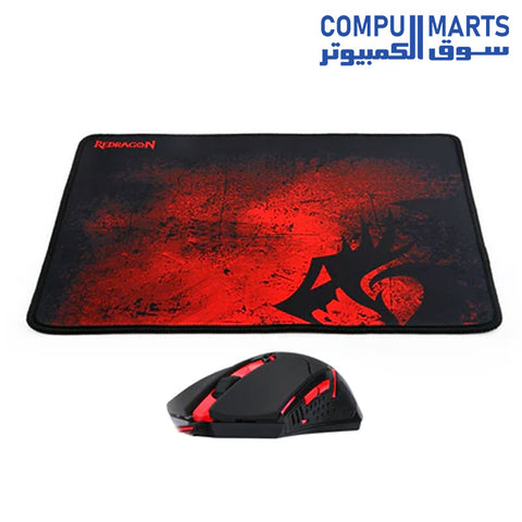 M601-BA-Mouse-and-Mouse Pad-Redragon-Wired-Gaming-3200 DPI