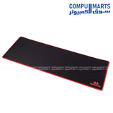 Redragon P003 Suzaku extended gaming mouse pad black red
