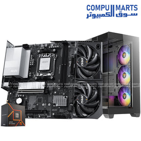 Gaming Flex AMD – Gaming PC Bundle – Ryzen 5 7600 – MSI B850M-G – MSI RTX 5060 Shadow – 16GB DDR5 – 500GB NVMe SSD – Antec CX300