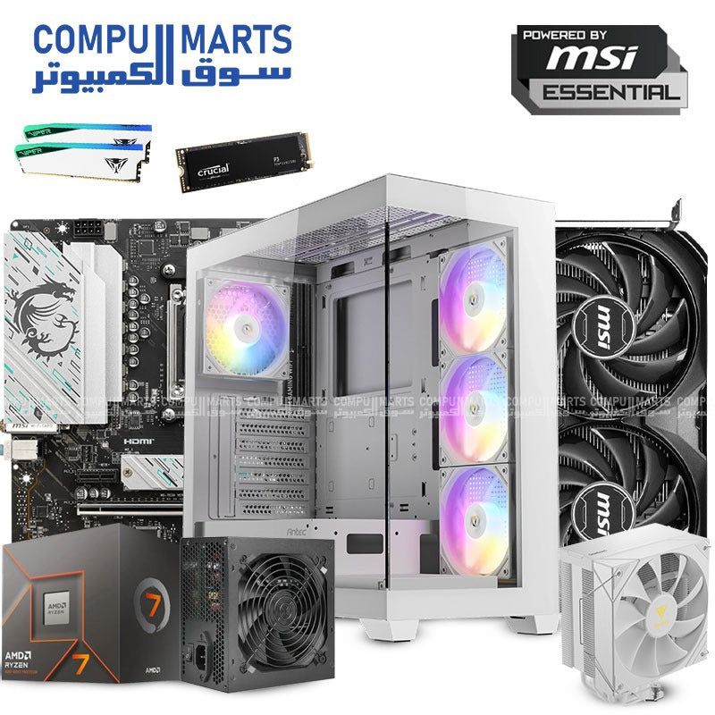 Ryzen7-8700F–RTX-4060-Ti-8GB-MSI-B650M–16GB-DDR5-RAM–2TB-NVMe–Antec-CX300–GAMDIAS-Boreas-E2-410–Gaming-PC-Build-Egypt