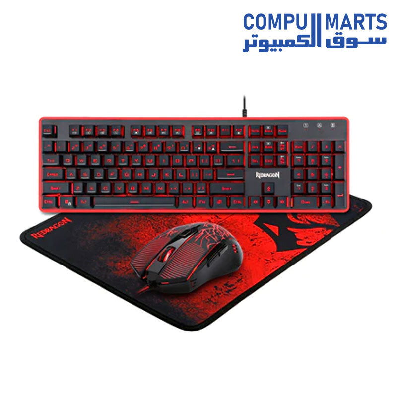 S107 -Keyboard-Mouse-Mouse-pad-Redragon 