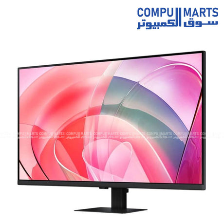 Samsung ViewFinity S7 S70D 32-inch black monitor featuring a 4K UHD VA display.