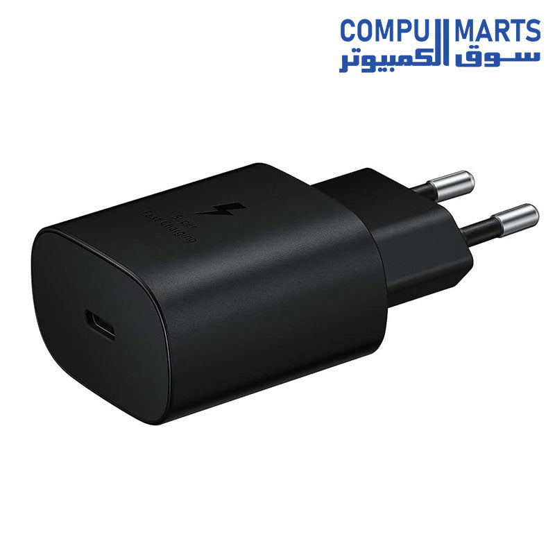 TA800-CHARGER-MOBILE-SAMSUNG-2-PIN-TYPE-C-25W-Fast-Charging-Schwarz