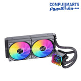 SNOWMAN KS240-RGB-BK AIO CPU Liquid Cooler 240mm RGB LED Water Cooling