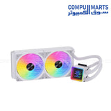 SNOWMAN KS240-RGB-BK RGB AIO CPU Liquid Cooler with Copper and Aluminum Heatsink