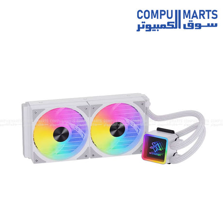 SNOWMAN KS240-RGB-BK RGB AIO CPU Liquid Cooler with Copper and Aluminum Heatsink
